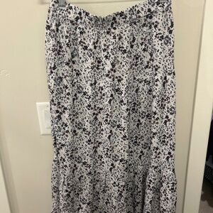 Floral maxi skirt